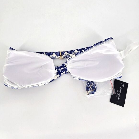 Kate Spade NY Shells Two Piece Bandeau and Bikini Set XL/L - Picture 12 of 16
